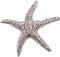 Fashion Color Starfish Inlaid Rhinestones Alloy Brooch Pins Women Girls Accessories...