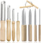 9 pcs Clay Tools, lyfLux Sculpting Tools, Clay Wire Cutter, Pottery Tools and Supplies, for Clay Ceramic Production, Cutting, Carving Modeling and...