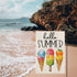 Hello Summer Garden Flag 12.5 x 18 Inch, Ice Cream Popsicle Double Sided Decorative Flag for Outside Yard Lawn Outdoor Decoration GB042-12...