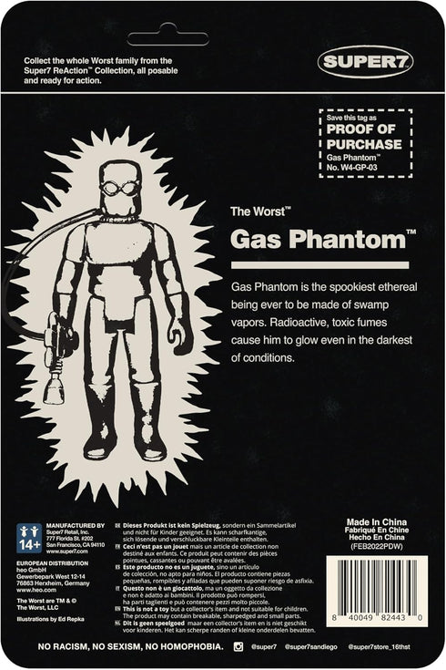 Super7 The Worst Killer Gas Phantom (Monster Glow) - 3.75" The Worst Action Figure Collectibles and Retro Toys...