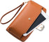 Women Wristlet Wallet with Cell Phone Holder Zip Around Handbag …...
