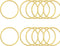 Mulutoo 12 Pcs 2 inch Gold Metal Hoop Ring Seamless Macrame Ring DIY Accessories Hardware Bags Ring Dream Catcher and Crafts O Ring Round Wire for...