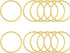 Mulutoo 12 Pcs 2 inch Gold Metal Hoop Ring Seamless Macrame Ring DIY Accessories Hardware Bags Ring Dream Catcher and Crafts O Ring Round Wire for...