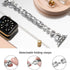 Dainty Heart Bands for Apple Watch 38mm 40mm 41mm 42mm, Bling Metal Strap for Women, Elegant Dressy Bracelet for iWatch Series 10/9/8/7/6/5/4/3/2/...