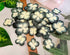 Handmade Hydrangeas Petals Flowers Mulberry Paper Flower Patch Scrapbooking Wedding DIY Craft Supplies Card Mini Artificial Paper Flowers (Black &...