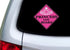 Rogue River Tactical Pink Princess On Board Sticker Car Window Decal Bumper for Girl Daughter Vehicle Safety Sticker Sign for Car Truck SUV (2)...