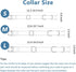 Dog Collar and Leash Set.Soft and Easy to clean vegan Leather with Rose Gold Metal Buckle for Small Medium Large Dogs (Light Purple, M(13.8"-19.7"...