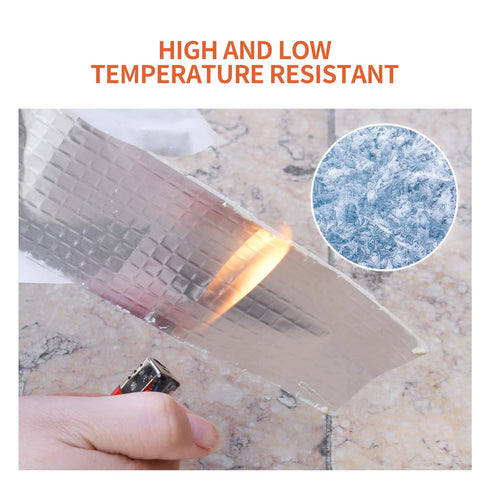 Butyl Tape Waterproof Sealing Tape Aluminum Foil Tape, for RV Repair, Window, Silicone, Glass & EDPM Roof Leak Patching, Boat and Pipe Sealing, Si...