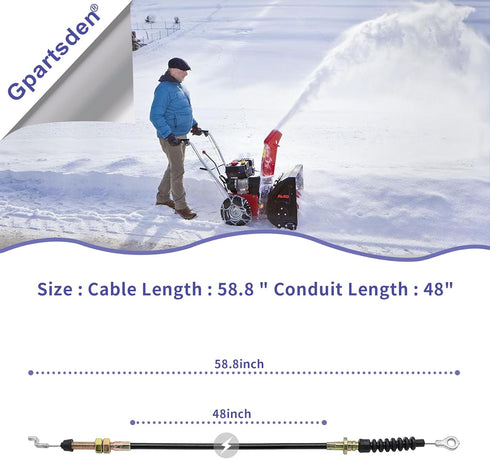 06945700 Deflector Control Cable for Ariens ST1336LE Snowthrower...