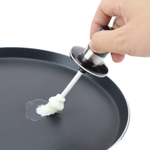 EIKS Oil Bottle with Silicone Brush for Cooking BBQ Kitchen...