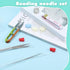 72 Pcs Beading Needles Set Including 12 Pcs Big Eye Bead Needles, 60 Pcs Seed Beads Needles for Jewelry Making with 2 Needle Bottle, Yarn Scissor,...
