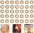 2000Pcs Flower Shape Septal Bead 6mm Tibetan Style Daisy Spacer Beads Loose Beads for DIY Bracelet Necklace Jewelry Making Supplies Golden...