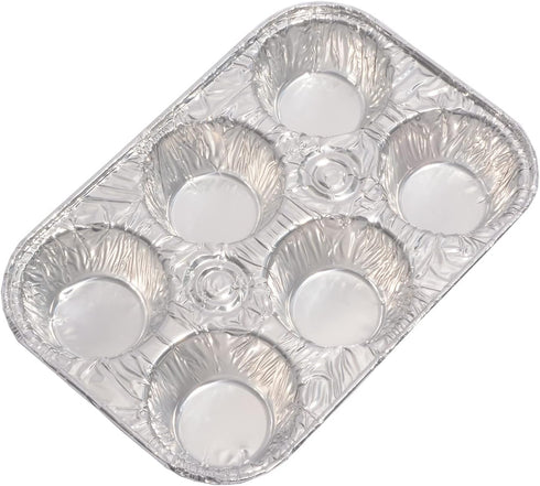 Muffin Pan | 6-Cup Cupcake Aluminum Pans Favorite Muffin Tin Size for Baking Cupcakes - Standard Size (6-cup-20Pack)...