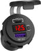 12V USB C Car Charger Socket, Ouffun Dual PD & QC 3.0 Ports 12V USB Car Outlet Adapter with Button Switch, lPhone Fast Charger with 23.7 Inches Wi...