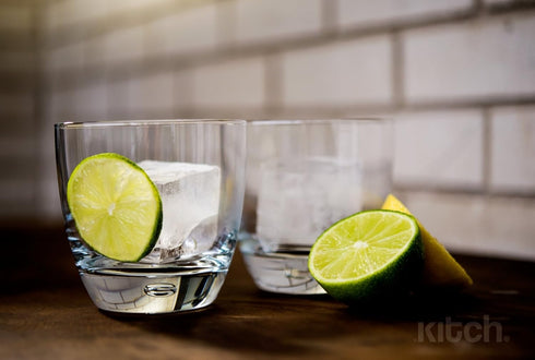 Large Cube Silicone Ice Tray, 2 Pack by Kitch, Giant 2 Inch Ice Cubes Keep Your Drink Cooled for Hours - Cobalt Blue...