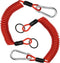 2PCS 6FT Breakaway Trailer Cable, Trailer Breakaway Safety Cable Spring Towing Coiled Wire for RV Trailer Emergency Camper Breakaway Switch...