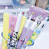 6 Pcs Gel Ink Pens Cute Cartoon Bear Pens 0.5mm Black Ink Retractable Pens Office School Pen Women Girl Boy Pen Kawaii (Panda-2)...