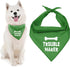 Parisian Pet Unisex Dog Bandanas Funny with Printed 'Trouble Maker' Word - Tie-On Adjustable Polyester Dog Scarf for Large Dogs - Washable Triangl...