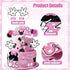 10 Pcs 2nd Mouse Cake Decorations- “Oh Twodles” Mouse Birthday Cake Topper Black and Red Birthday Party Decorations for Kids Boys Two Birthday Par...