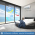 Heat control window film, window tint sun blocking blackout and UV protection, one-way privacy mirror reflective film,Explosion-proof Premium PET ...
