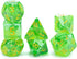 Gate Keeper Games and Dice: Inclusion Dice: Dice Goblin - 7pc Set, Transparent Green, Goblin Head Inclusion, 7 Resin Dice for Role Playing Games...