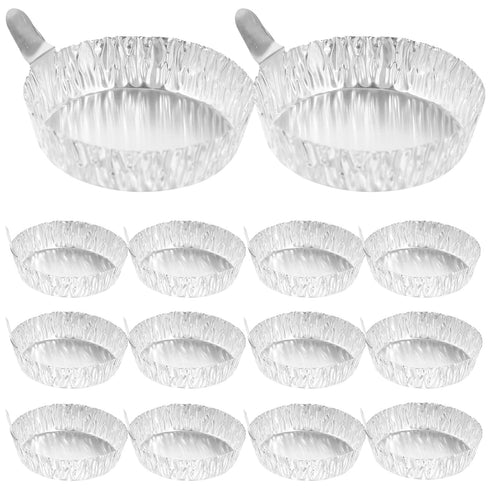 100Pcs Weigh Boats Lab Tray - 42ml Aluminum Round Dishes Weigh Container for Scale Mixing Liquid and Powder...
