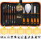 Pumpkin Carving Kit with Stencils: 31 PCS Halloween Pumpkin Carving Tools - Professional Pumpkin Carving Set - Heavy Duty Stainless Steel Jack-O-L...