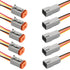Deutsch DT 4 Pin Connector, 4 Way DT Automotive Waterproof Electrical Connector Male Female Plug Wiring Harness with 16AWG Cable Wire,for Car,Truc...