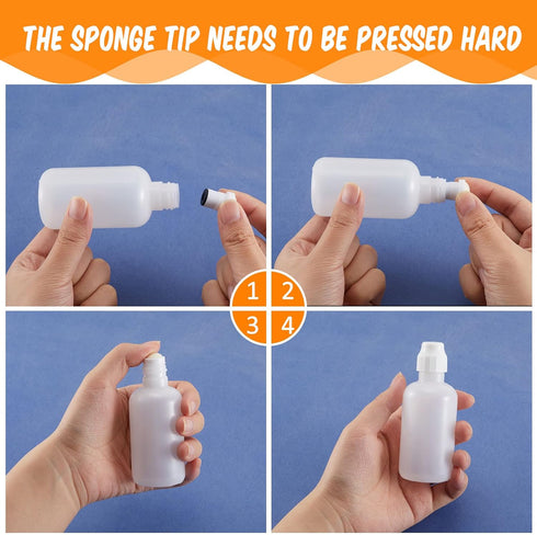 Tessco Empty 2 Ounce Graffiti Mop Marker Paint Daubers Fillable Paint Marker Bottle Squeeze Bottle Empty Bingo Dauber Dabbers White Black Sponge T...