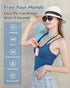Portable Handheld Fan, 4000mAh Battery Operated Hand Fan with LED Display, 90°Foldable Hand Held Fan with Base, USB Rechargeable Fan for Outdoor I...