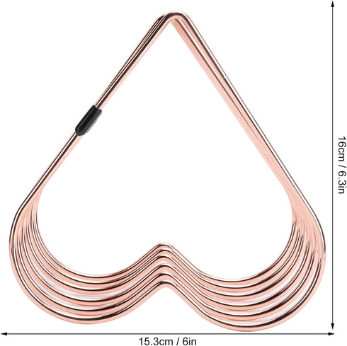 Estink Desk Book Storage Rack, 5 Slot Heart Shaped Book Shelf Telescopic Files Folder Stand Office File Organizer Bookshelf Decor Craft Supplies f...
