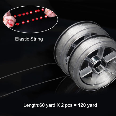 Elastic Beading Cord, BFANGZ 100M 0.5 Elastic Bracelet String, Stretchy String for Bracelet, String for Bracelet Making, Elastic String for Bracel...