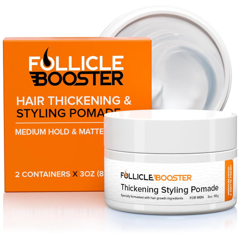 Thickening Hair Styling Pomade for Men - 1 Pack Medium Hold - Water Base, Matte Finish - Barber Mens Paste with Natural Hair Growth and Hair Loss ...