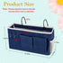 Bedside Storage Caddy/Bedside Hanging Storage Bag for Headboards Bunk Beds Dorm Rooms Book Phone Magazine Holder (Navy Blue)...
