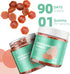 AFXMATE Ashwagandha Gummies for Women w/Magnesium Glycinate Supplement for Adults, Sugar Free Gummies - Vegan, Gluten Free & Gelatin Free Ashwagan...