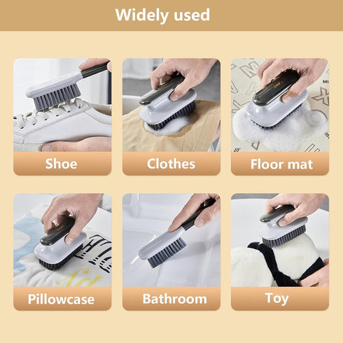 Laundry Stain Brush Household Scrub Brush Laundry Brush for Stain Removal,Soft Bristle Brush 2 Pack Stain Brush for Clothes Scrubbing Bathroom Cle...