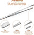 4 Pcs Kitchen Fine Tweezer Tongs, AHIER 12” and 10” Stainless Steel Food Tweezers Set, Long Food Chef Tweezers Cooking Tweezers for Surgical, Cook...