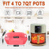 Air Fryer Silicone Liners Square 2 Pack 7.1 Inch Airfryer Liners 4-7 QT Reusable Air Fryer Liners Silicone Pot Oven Liner Baking Tray, Air Fryer B...