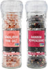 Soeos Spice Seasoning Set of 2, 3.5oz(150g), With Integrated Grinders, Salt and Pepper Grinder Set, Pure and Fresh Perfect for BBQ Seasoning Gift ...