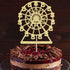 Golden Paper Ferris Wheel Cake BirthdaParty Decoration Celebrations for Boys and Girls...