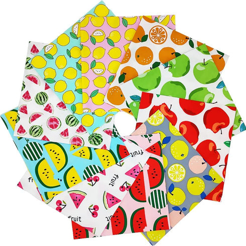 Fat Quarters Fabric Bundles, 10 Pcs 100% Cotton 20” x 20” (50cmx50cm) Precut Quilting Fabric Squares Sheets for DIY Patchwork Sewing Quilting Craf...