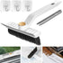 NiHome Multifunctional Rotating Crevice Cleaning Brush for Bathroom, Gap Cleaning Brushes w/Silicone Squeegee for Window, Flexible Bristles for Ba...