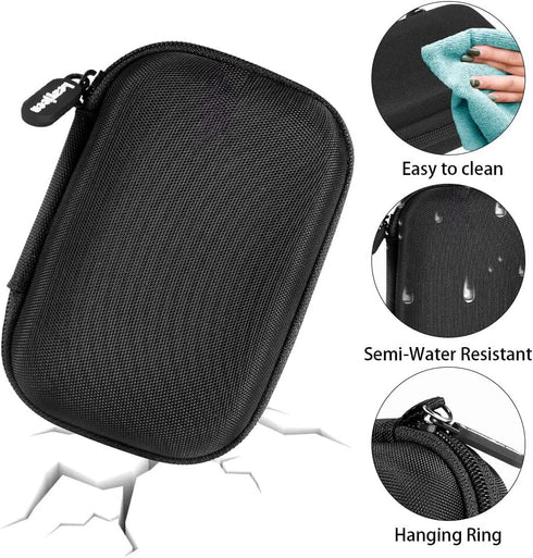 Leayjeen Microscope Case Compatible with Carson MicroBrite Plus 60x-120x LED and UV Lighted Pocket Microscope-Black(Case Only)...