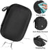 Leayjeen Microscope Case Compatible with Carson MicroBrite Plus 60x-120x LED and UV Lighted Pocket Microscope-Black(Case Only)...