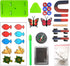 EUDAX Labs Junior Science N/S Magnet Set for Education Science Experiment Tools Icluding Bar/Ring/Horseshoe/Compass Magnets...