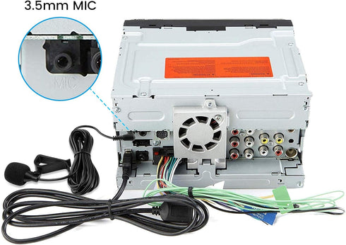 weishan Car Microphone 3.5mm, Car Radio Mic Replacement for Pioneer Kenwood Boss JVC Sony Jensen Alpine Stereo Vehicle Head Unit Enabled Audio GPS...
