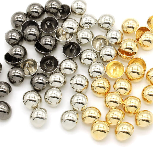 60Pieces 15mm Round Sewing Buttons, Mushroom Domed Buttons Half Round Button for DIY Project...