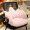 Holiberty Cute Crown Chair Cushion - Foam Stuffed Desk Seat Pad for Waist Support and Backrest - Warm Comfort Plush Pillow for Winter, Girls Dorm,...