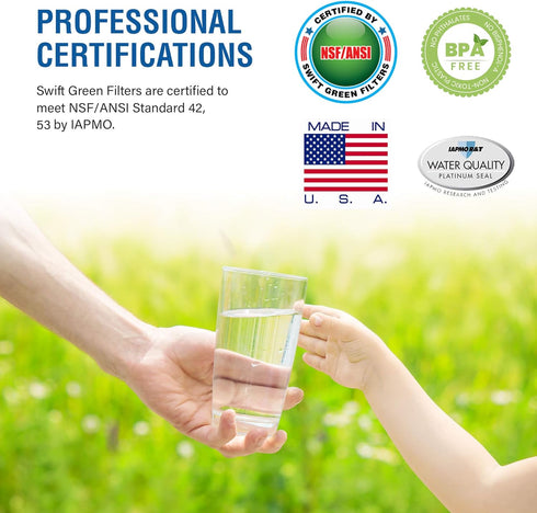 Swift Green Filters SGF-G9 Replacement Refrigerator Water Filter for MWF, WF287, 46-9991,EFF-6013A,46-9905 (1 Pack) Made in USA...