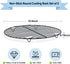 TeamFar 10.5 Inch Non-Stick Cooling Rack, Round Coated Stainless Steel Cooking Wire Rack Set of 2, for Baking/Roasting/Steaming/Cooling, Healthy &...
